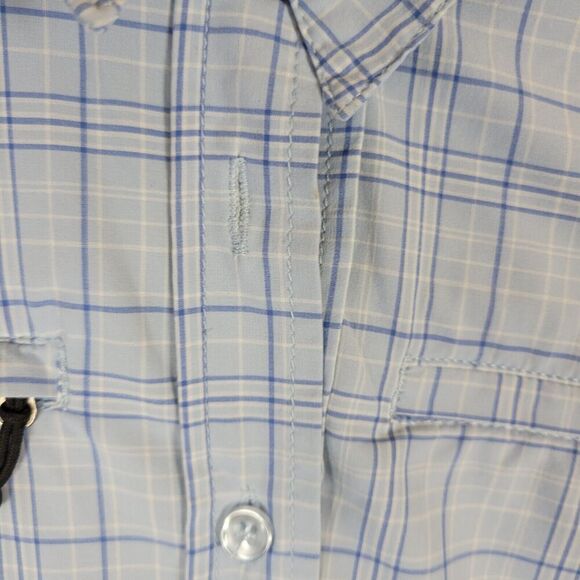 Aero Tech Designs Cycling Shirt Mens XL Blue Cyclewear Button Up  Plaid Vented - Picture 11 of 12